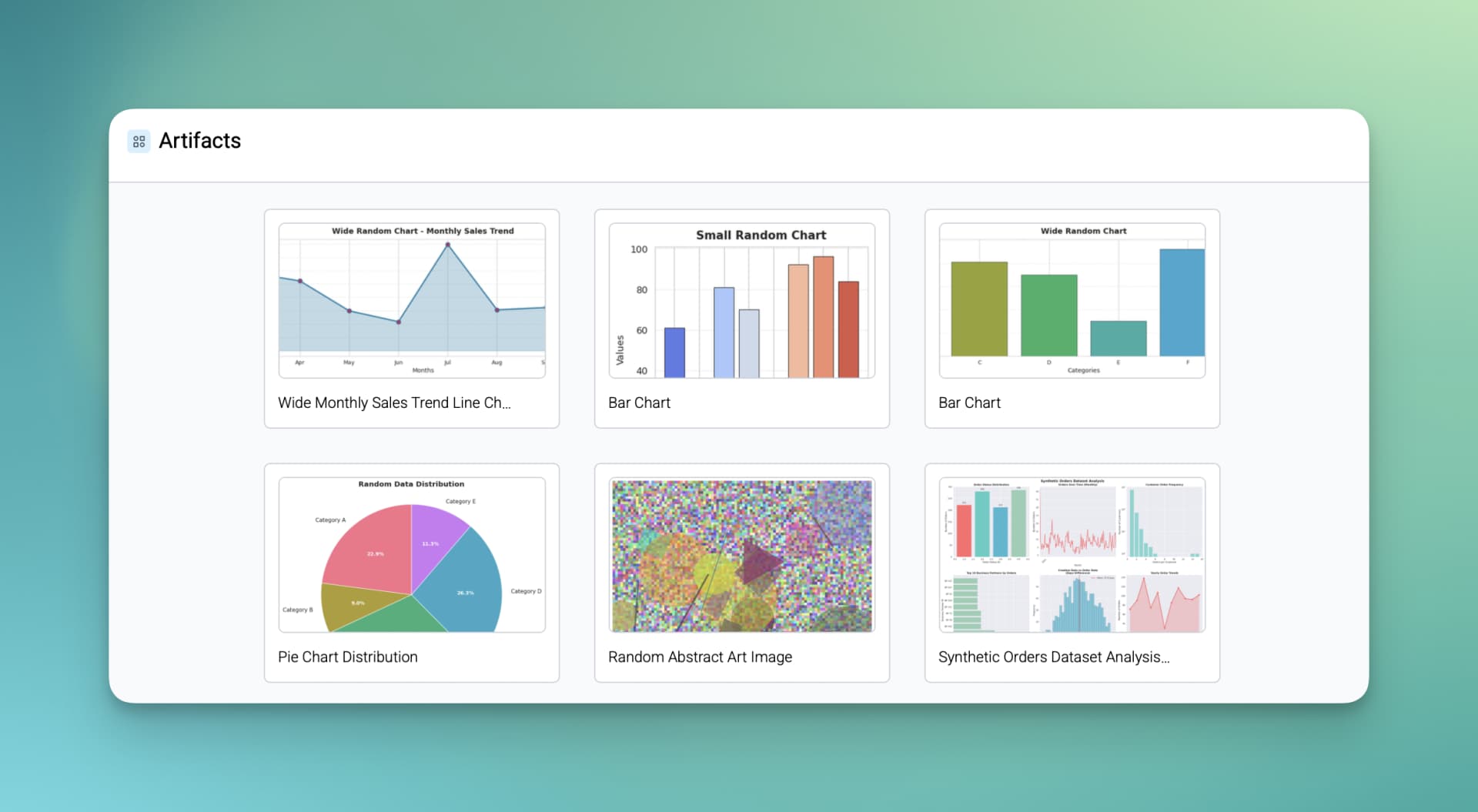 Assistant - Artifacts library